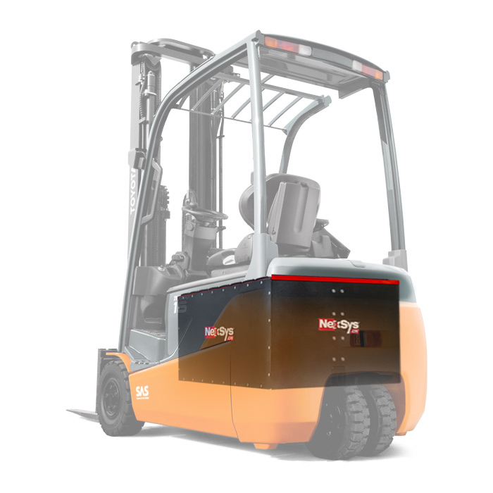 nexsys lithium ion battery in forklift truck image